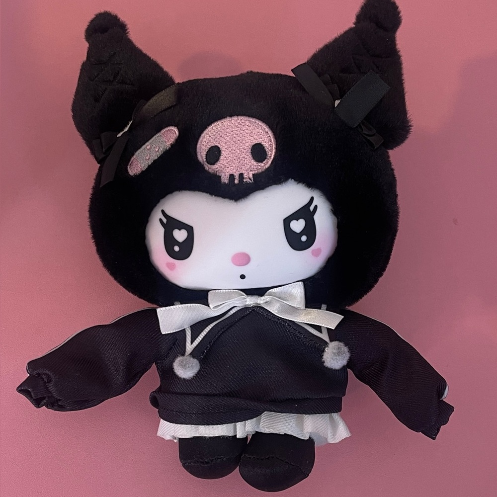 kuromi bag charm plush keychain